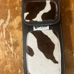 Cowhide Leather Phone Case with Flap